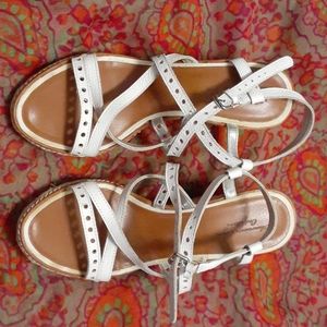 White Wedge sandals
